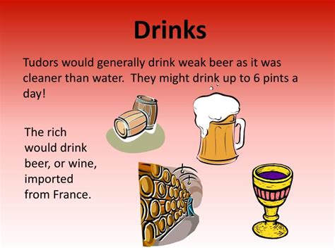 tudor drinks|what did tudors drink.